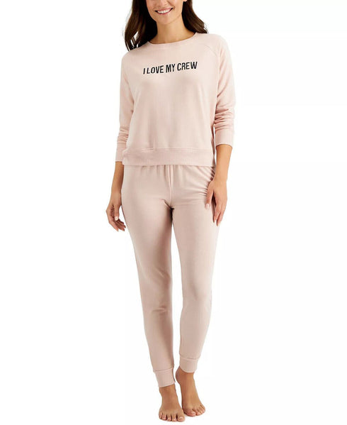 Family Pajamas Womens Matching Crew Love Pajama Set XS